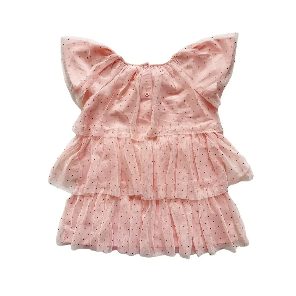 NWT Gap Polka Dot Layered Tulle Dress Size 2 *Please Read*
